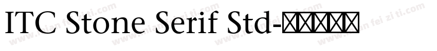 ITC Stone Serif Std字体转换
